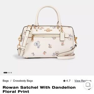 Coach 4105 Rowan Satchel and Wallet with Floral Print
